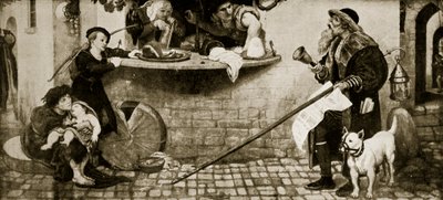 The Proclamation Regarding Weights and Measures, 1556, illustration from 